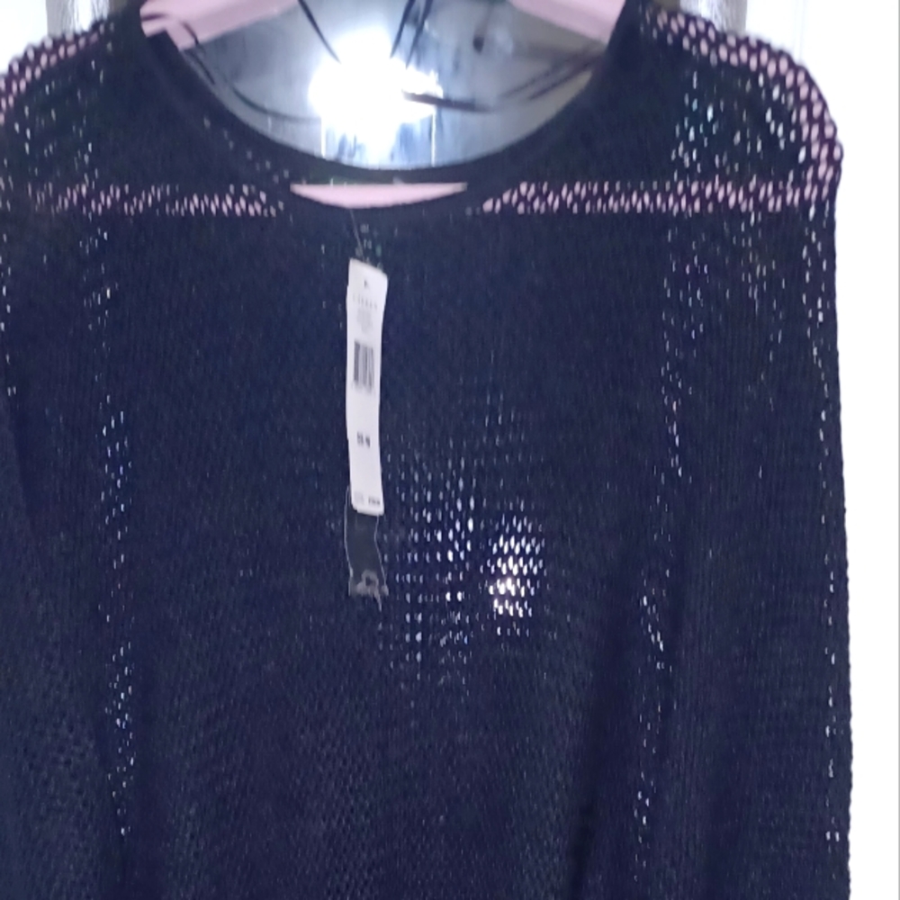 Black Knit Cover Up .